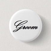 HAMbyWG -Button - Groom Ronde Button 3,2 Cm (Voorkant)