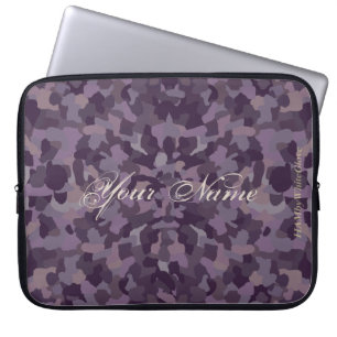 HAMbyWG - Camouflage geïnspireerd patroon in krott Laptop Sleeve