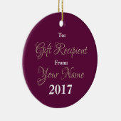 HAMbyWG Carré ornement - Rose de framboise peint (Droite)