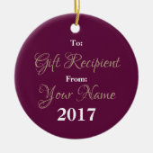 HAMbyWG Carré ornement - Rose de framboise peint (Devant)