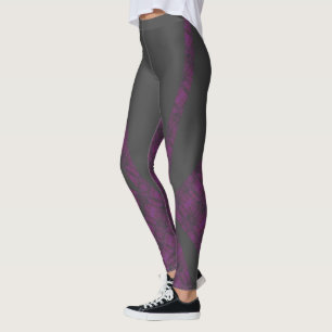 HAMbyWG - Compressie-Leggings - Gemotteld Paars Leggings