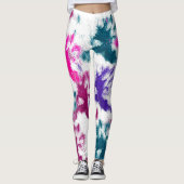 HAMbyWG - Compressie-Leggings - Inkt-Spletters Leggings (Voorkant)