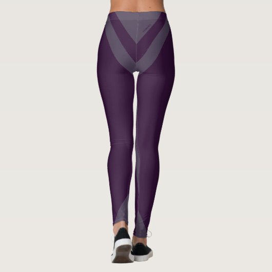 HAMbyWG - Compression Leggings - Plum 2 Tone (Achterkant)