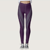 HAMbyWG - Compression Leggings - Plum 2 Tone (Voorkant)