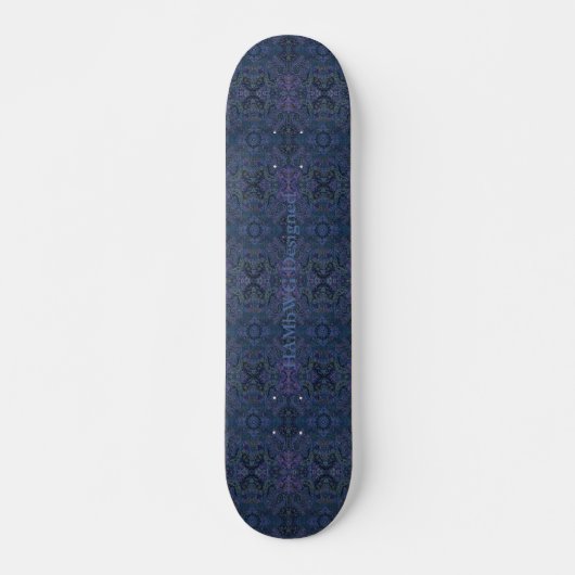 HAMbyWG Conçu - Skateboard - Boho Persian Bleu (Devant)