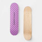 HAMbyWG Conçu - Skateboard - Lilac Checker (Recto)