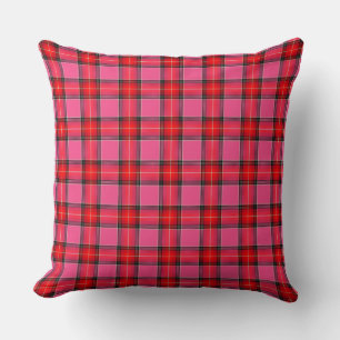 HAMbyWG - Coussin décoratif 20" - Carreaux roses r