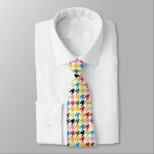 HAMbyWG - Cravate - Houndstooth multicolore (Attaché)