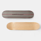HAMbyWG Design - Skateboard - Black Red Bone Strip (Horz)