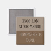 HAMbyWG - Devoirs terminés Magnet (Recto/Verso)