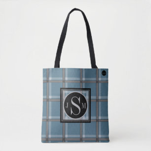 HAMbyWG - Eigen naam en monogram Tartan Draagtas