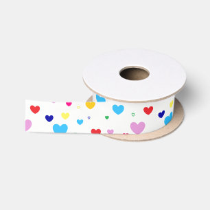 HAMbyWG - Gift Ribbon - Kleurrijke harten Lint