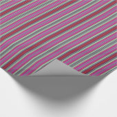 HAMbyWG - Gift Wrap - Kerstbulbband Stripe Cadeaupapier (Hoek)