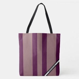 HAMbyWG - Grand Sac Fourre-Tout - Rayure Bordeaux