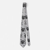 HAMbyWG - Grijze drumset Stropdas (Voorkant)