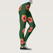 HAMbyWG Hawaiin Thema met Hibiscus Flower Leggings (Rechts)