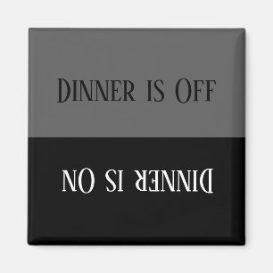 HAMbyWG - Het diner is aan/Het diner is uit Magnet Magneet