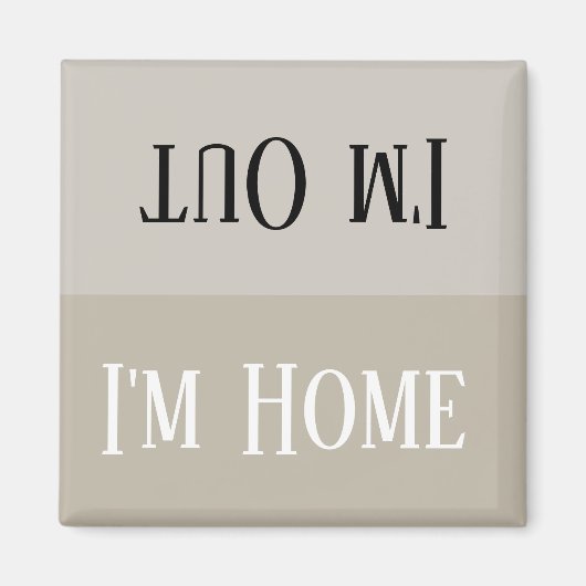 HAMbyWG - Ik ben thuis-ik ben uit Magnet Magneet (Voorkant)