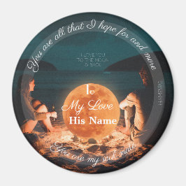 HAMbyWG - Ik hou van je naar de maan en terug Magneet