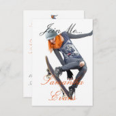 HAMbyWG - Invitation - Skateboarder (Devant / Derrière)