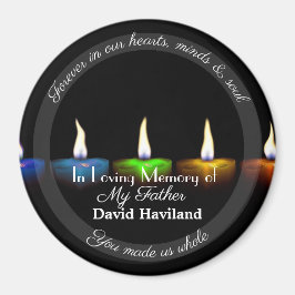 HAMbyWG - Kaars Magnet met tekst Magneet