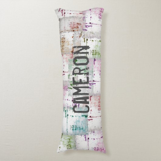 HAMbyWG - Kleurrijke, vervormde blik Lichaamskussen (Voorkant Verticaal)