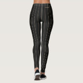 HAMbyWG - Leggings - Bandes de pinces noires (Dos)