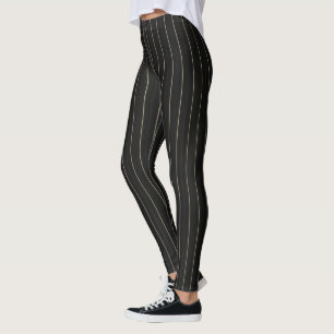 HAMbyWG - Leggings - Bandes de pinces noires