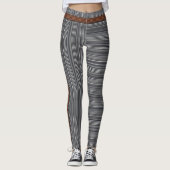 HAMbyWG - Leggings - Black & White Modern (Devant)