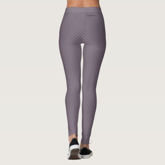 HAMbyWG - Leggings de compression - Lilac Checker (Dos)
