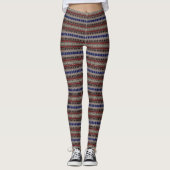 HAMbyWG - Leggings - Hipster Rouge Bleu Noir Tan (Devant)