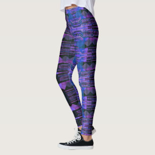 HAMbyWG-Leggings - Zwart Paars blauw Leggings