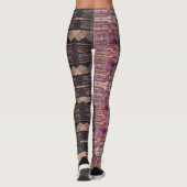 HAMbyWG-Leggings - zwarte roze olijfolie Leggings (Achterkant)
