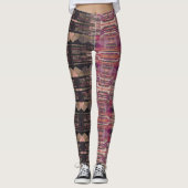 HAMbyWG-Leggings - zwarte roze olijfolie Leggings (Voorkant)