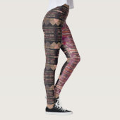 HAMbyWG-Leggings - zwarte roze olijfolie Leggings (Rechts)