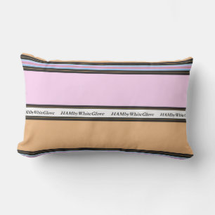 HAMbyWG - Lumbar Pillow - roze & beige Buitenkussen
