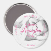 HAMbyWG - Magnet de Faire-part de naissance pour b (Recto/Verso)