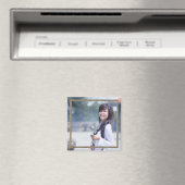 HAMbyWG - Magnet photo avec bordure en argent (In Situ (Lave-vaisselle))
