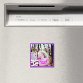 HAMbyWG - Magnet photo avec une frontière violette (In Situ (Lave-vaisselle))