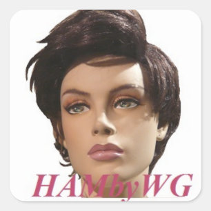 HAMbyWG - Mannequin Vierkante Sticker