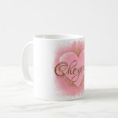 HAMbyWG - Mug de café - Coeur rose (Devant gauche)