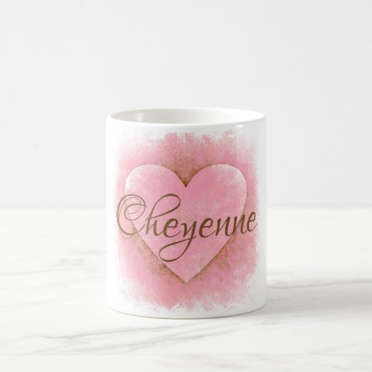 HAMbyWG - Mug de café - Coeur rose (Centre)