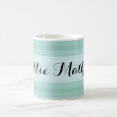 HAMbyWG - Mug de café - Gradient d'Aqua avec nom (Centre)