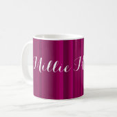 HAMbyWG - Mug de café - Gradient rose avec nom (Devant gauche)