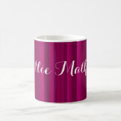 HAMbyWG - Mug de café - Gradient rose avec nom (Centre)
