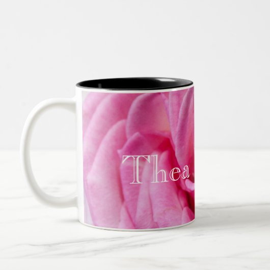 HAMbyWG - Mug de café - Rose rose rose avec nom (Gauche)