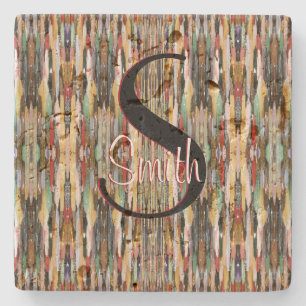 HAMbyWG Multi Kleur Ontwerp Monogram Stenen Onderzetter