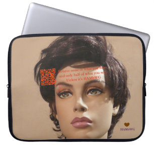 HAMbyWG - Neoprene Laptophoes - Paspop QR Laptop Sleeve