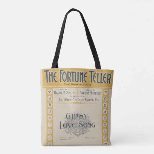 HAMbyWG - Novelty Canvas tas - de Fortune Teller (Achterkant)