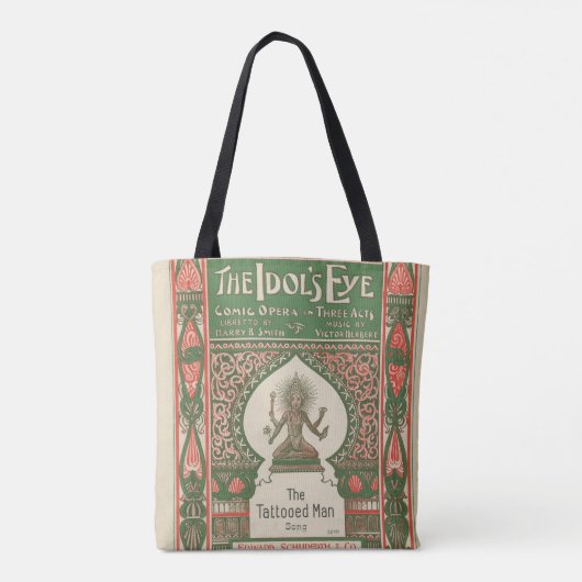 HAMbyWG - Novelty Canvas tas - Het oog van het Ido (Achterkant)